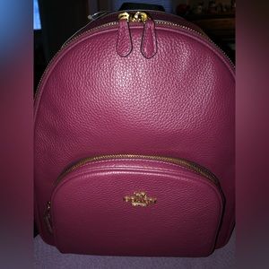 Coach Black Cherry Court Backpack BNWT